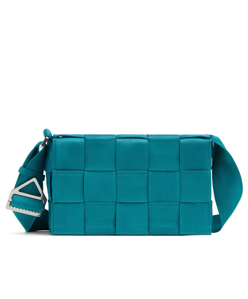 Bottega Veneta Small Webbing Cross Body Bag Blue